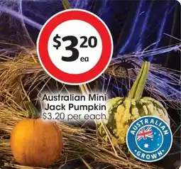 Coles Australian Mini Jack Pumpkin offer