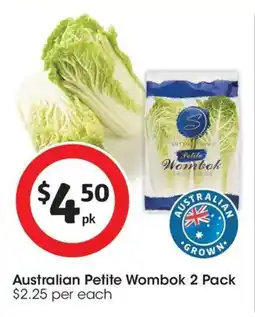 Coles Australian Petite Wombok offer
