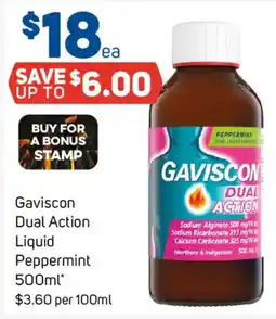 Foodland Gaviscon Dual Action Liquid Peppermint offer