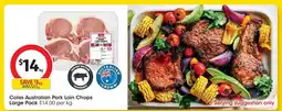 Coles Coles Australian Pork Loin Chops offer
