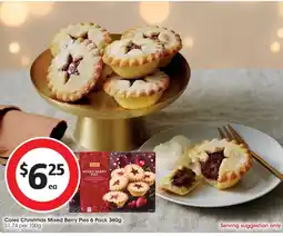 Coles Coles Christmas Mixed Berry Pies offer
