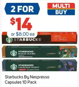 Foodland Starbucks By Nespresso Capsules 10 Pack offer