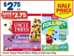 Foodland Uncle Tobys Muesli Bars offer