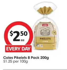 Coles Coles Pikelets offer