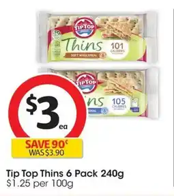 Coles Tip Top Thins offer