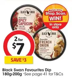 Coles Black Swan Favourites Dip offer