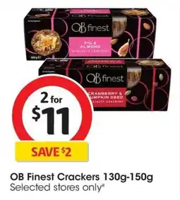 Coles OB Finest Crackers offer