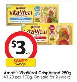 Coles Arnott's VitaWeat Crispbread offer