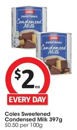 Coles Coles Sweetened Condensed Milk offer