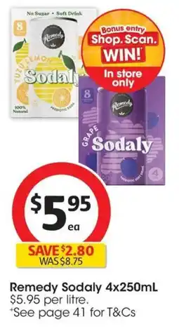 Coles Remedy Sodaly offer