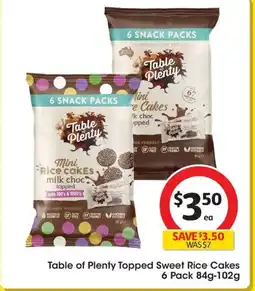 Coles Table of Plenty Topped Sweet Rice Cakes offer