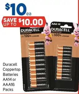Foodland Duracell Coppertop Batteries offer