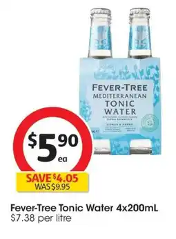 Coles Fever-Tree Tonic Water offer