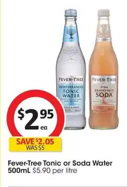 Coles Fever-Tree Tonic or Soda Water offer