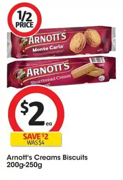 Coles Arnott's Creams Biscuits offer