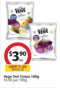 Coles Vege Deli Crisps offer