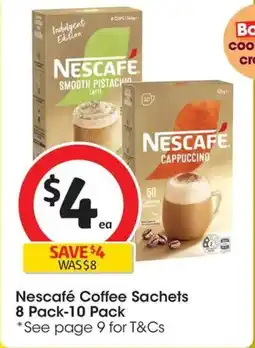 Coles Nescafe Coffee Sachets offer