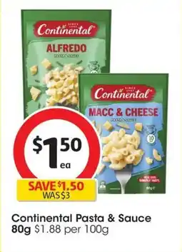 Coles Continental Pasta & Sauce offer