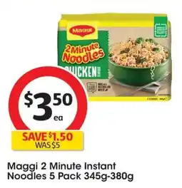Coles Maggi 2 Minute Instant Noodles offer