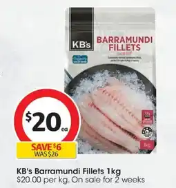 Coles KB's Barramundi Fillets offer