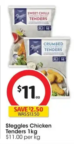 Coles Steggles Chicken Tenders offer