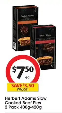 Coles Herbert Adams Slow Cooked Beef Pies offer