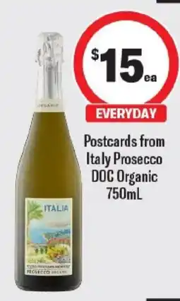 Liquorland Postcards from Italy Prosecco DOC Organic offer