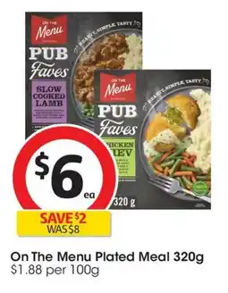 Coles On The Menu Plated Meal offer