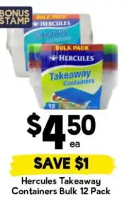 Drakes Hercules Takeaway Containers offer
