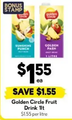 Drakes Golden Circle Fruit Drink offer