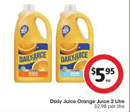 Coles Daily Juice Orange Juice offer