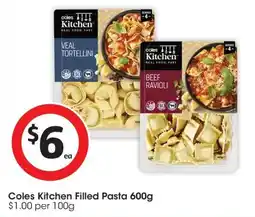 Coles Coles Kitchen Filled Pasta offer