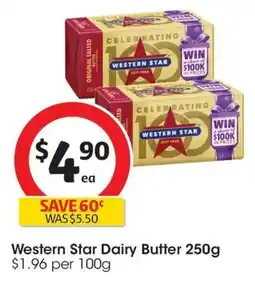 Coles Western Star Dairy Butter offer