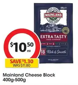 Coles Mainland Cheese Block offer