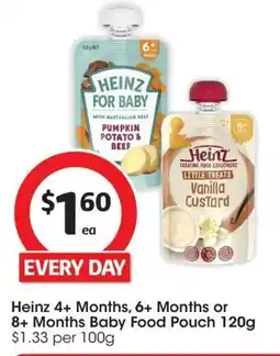 Coles Heinz Baby Food Pouch offer