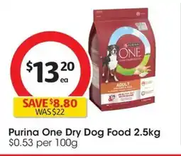 Coles Purina One Dry Dog Food offer