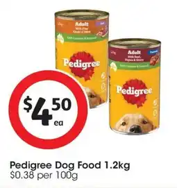 Coles Pedigree Dog Food offer
