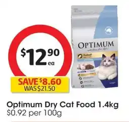 Coles Optimum Dry Cat Food offer