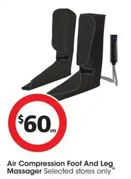 Coles Air Compression Foot And Leg Massager offer