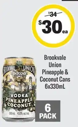Coles Brookvale Union Vodka Pineapple Coconut offer