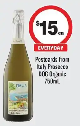 Coles Postcards from Italy Prosecco DOC Organic offer