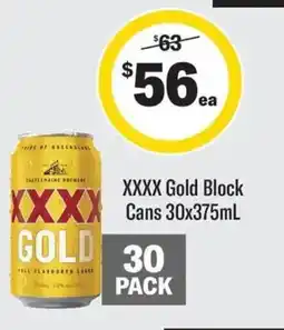 Coles XXXX Gold offer