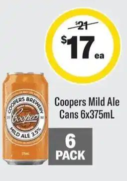 Coles Coopers Mild Ale offer