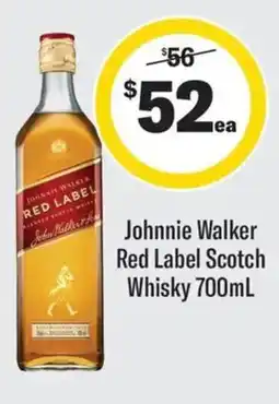 Coles Johnnie Walker Red Label Scotch Whisky offer