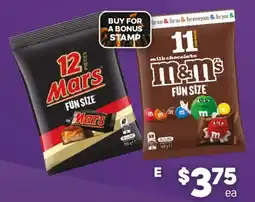 Foodland Mars Fun Size offer
