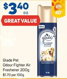 Foodland Glade Pet Odour Fighter Air Freshener offer