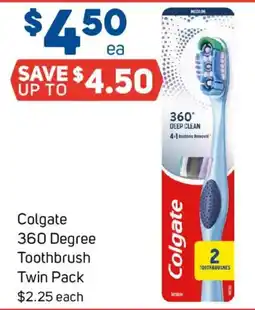 Foodland Colgate 360 Degree Toothbrush Twin Pack offer