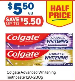 Foodland Colgate Advanced Whitening Toothpaste offer