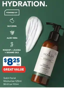 Foodland Sukin Facial Moisturiser offer
