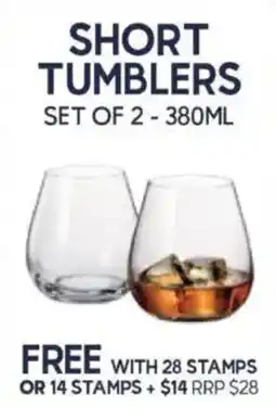 Drakes Short Tumblers offer